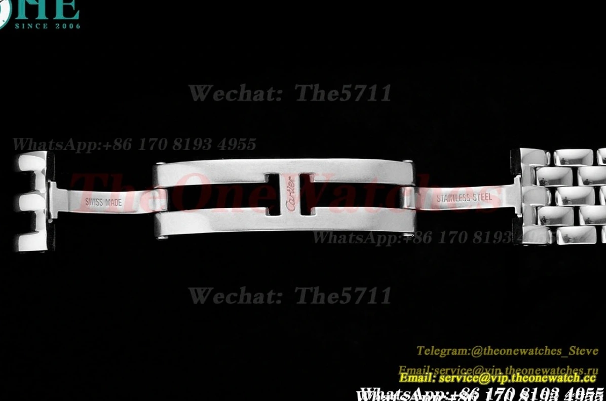 27mm SS AF White Dial Panthere SS De Secrete Ladies Quartz 0422